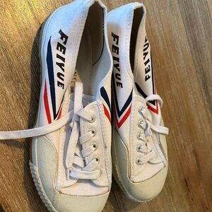 Feiyue White High-Top Sneakers